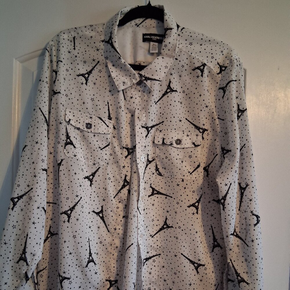 Karl Langerfeld Paris Long Sleeve Blouse
